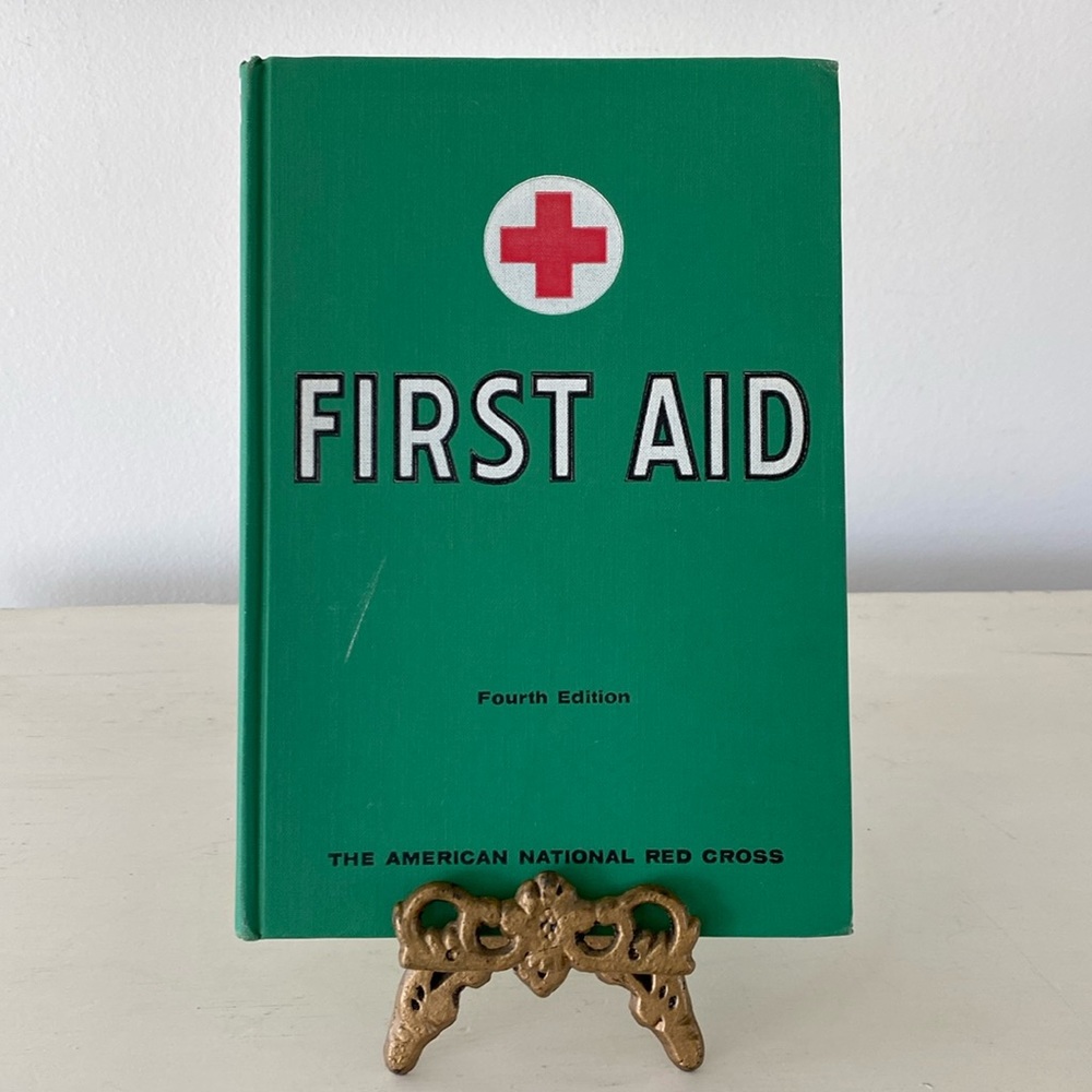 1957 First Aid Hardcover Book by The American National Red Cross